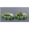 Image 2 : 2 Gold Colored Jade Bracelets