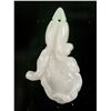 Image 1 : Burma Fine White Jadeite Carved Flower Pendant