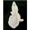 Image 2 : Burma Fine White Jadeite Carved Flower Pendant