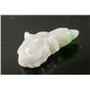 Image 3 : Burma Fine White Jadeite Carved Flower Pendant