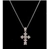 Image 1 : 750 Gold Diamond Cross Necklace