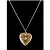 Image 1 : Antique Gold Diamond Locket w/Photo