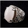 Image 2 : White Jade Silver Ring