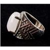 Image 3 : White Jade Silver Ring