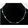Image 1 : Sterling Silver Multi-gem Necklace RV $300