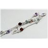 Image 3 : Sterling Silver Multi-gem Necklace RV $300