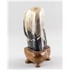 Image 2 : Fossilized Wood Striped Scholar's Stone with Stand