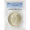 Image 1 : 1887 $1 Morgan Silver Dollar Coin PCGS MS63