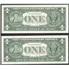 Image 2 : Lot of (2) Consecutive 1963B $1 Federal Reserve BARR STAR Notes