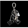 Image 2 : Louis Vuitton Black Flowers and Heart Charm Pendant Necklace