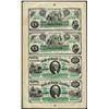 Image 1 : Uncut Sheet of $20/$20/$50/$50 State of South Carolina Obsolete Notes