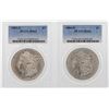 Image 1 : Lot of 1884-O & 1885-O $1 Morgan Silver Dollar Coins PCGS MS63