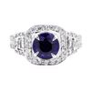 Image 2 : 14KT White Gold 2.22 ctw Sapphire and Diamond Ring