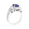 Image 4 : 14KT White Gold 2.22 ctw Sapphire and Diamond Ring