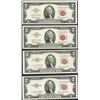 Image 1 : Lot of (4) 1963 $2 Legal Tender STAR Notes