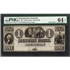 Image 1 : 1841 $1 Miners Bank of Pottsville, PA Obsolete Note PMG Choice Uncirculated 64EP