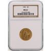 Image 1 : 1901 $5 Liberty Head Half Eagle Gold Coin NGC MS61