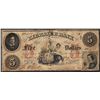 Image 1 : 1854 $5 The Exchange Bank Columbia, South Carolina Obsolete Note