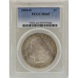 1904-O $1 Morgan Silver Dollar Coin PCGS MS65