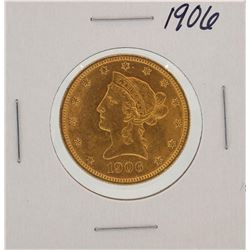 1906 $10 Liberty Head Eagle Gold Coin