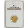 Image 1 : 1913 $2 1/2 Indian Head Quarter Eagle Gold Coin NGC MS61