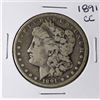 Image 1 : 1891-CC $1 Morgan Silver Dollar Coin