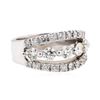 Image 1 : 14KT White Gold 1.95 ctw Diamond Wedding Band