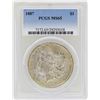 Image 1 : 1887 $1 Morgan Silver Dollar Coin PCGS MS65