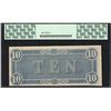 Image 2 : 1864 $10 Confederate States of America Note T-68 PCGS New 62PPQ