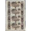 Image 1 : Uncut Sheet of 1800's $10 Canal Bank Obsolete Notes