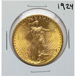 1924 $20 St. Gaudens Double Eagle Gold Coin