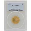 Image 1 : 1899 $5 Liberty Head Half Eagle Gold Coin PCGS MS62