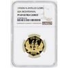 Image 1 : 1976FM N.Antilles 200 Gulden USA Bicentennial Gold Coin NGC PF69 Ultra Cameo