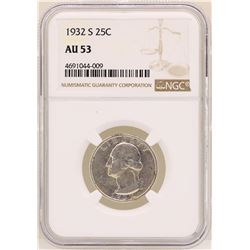 1932-S Washington Quarter Coin NGC AU53