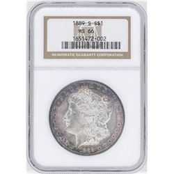 1889-S $1 Morgan Silver Dollar Coin NGC MS66