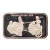Image 1 : 1974 Thanksgiving Madison Mint 1 oz .999 Fine Silver Art Bar