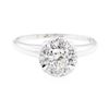 Image 2 : 14KT White Gold 0.88 ctw Diamond Ring