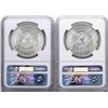 Image 2 : Lot of 1885-O & 1886 $1 Morgan Silver Dollar Coins NGC MS63
