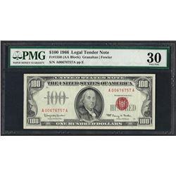 1966 $100 Legal Tender Note Fr.1550 PMG Very Fine 30