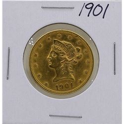 1901 $10 Liberty Head Eagle Gold Coin