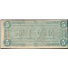 Image 2 : 1864 $5 Confederate States of America Note