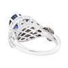Image 3 : 14KT White Gold 4.10 ctw Sapphire and Diamond Ring