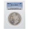 Image 1 : 1881-S $1 Morgan Silver Dollar Coin PCGS MS63
