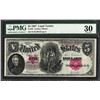 Image 1 : 1907 $5 Woodchopper Legal Tender Note Fr.88 PMG Very Fine 20