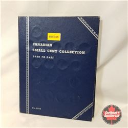 Canada 1¢ Collection - Whitman Folder 49 Coins :1920, 1921, 1927, 1928, 1929, 1932 (2), 1933, 1934 (
