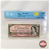 Image 1 : Canada $1000 Bill 1954DF Coyne/Towers AK0018860 (CCCS Certified : Devil's Face (Writing on Front) VF