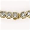 Image 4 : 47.12 CTW Emerald Cut Diamond Designer Necklace 18K Yellow Gold - REF-10014Y2K - 42841