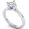 Image 2 : 1 CTW Certified VS/SI Diamond Solitaire Ring 14K White Gold - REF-278H3A - 30396
