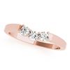 Image 5 : 1.27 CTW Certified VS/SI Diamond 2Pc Set Solitaire Wedding 14K Rose Gold - REF-295A4X - 32112