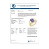 Image 2 : 3.52 CTW Tanzanite & Diamond Ring 14K Yellow Gold - REF-114A2X - 14458
